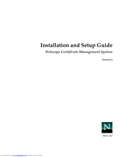 Netscape NETSCAPE MANAGEMENT SYSTEM 6.0 Installation And Setup Manual