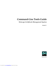 Netscape NETSCAPE MANAGEMENT SYSTEM 6.1 - COMMAND-LINE Manual