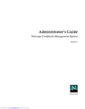 Netscape NETSCAPE MANAGEMENT SYSTEM 6.1 - ADMINISTRATOR Administrator's Manual