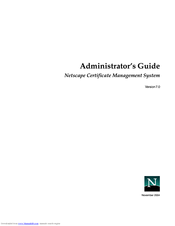 Netscape NETSCAPE MANAGEMENT SYSTEM 7.0 - ADMINISTRATOR Manual