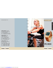SIGMA SPORT PC 800 Manual
