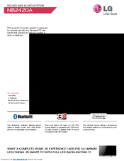 LG NB2420A Specifications