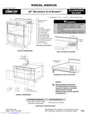 Dacor In-A-Drawer MMDV30 Planning Manual