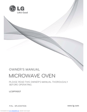 LG LCSP1110ST Owner's Manual