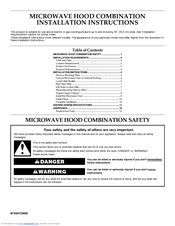 KitchenAid KHHC2090SSS 2.0 1200 Installation Instructions Manual