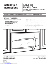 GE Spacemaker JNM1951SRSS Installation Instructions Manual