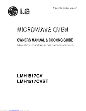 LG LMH1517CV Owner's Manual & Cooking Manual