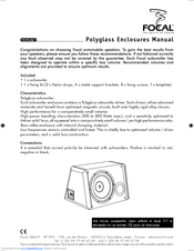 FOCAL SB 27 V1 Manual