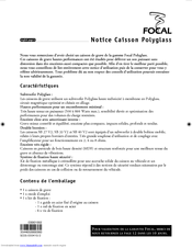 FOCAL SB 27 V2 Manual