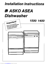 ASKO 1500 Installation Instructions Manual