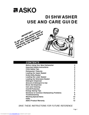 ASKO 1325 Use And Care Manual