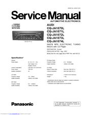Panasonic CQ-JA1073L Service Manual