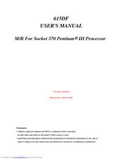JETWAY 615DFR1A User Manual