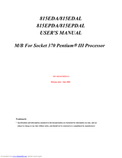 JETWAY 815EPDA User Manual