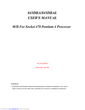 JETWAY 845DBA User Manual