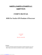 JETWAY 848PDAG User Manual