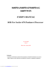 JETWAY 848PDA User Manual