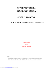 JETWAY 917PBA User Manual