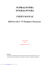 JETWAY 917GBAR3A User Manual