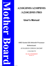 JETWAY A210PDMS - REV 1.0 User Manual