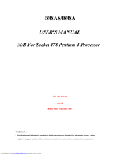 JETWAY I848A User Manual