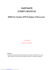 JETWAY S445 User Manual