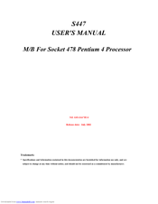 JETWAY S447R3A User Manual