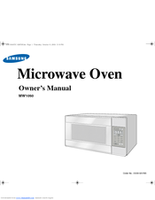Samsung MW1050 Owner's Manual
