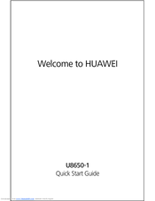 Huawei U8650-1 Quick Start Manual