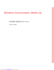 Huawei U8220 User Manual