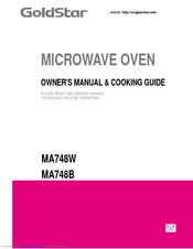 Goldstar MA748W 01 Owner's Manual & Cooking Manual