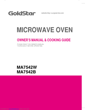 Goldstar GoldStar MA7542B Owner's Manual & Cooking Manual
