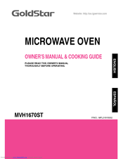 Goldstar MVH1670ST Owner's Manual & Cooking Manual