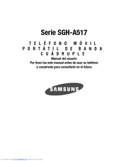 Samsung A517 - SGH Cell Phone Manual Del Usuario
