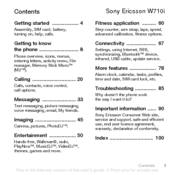 Sony Ericsson W710 User Manual