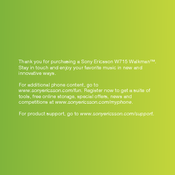 Sony Ericsson Walkman W715 User Manual