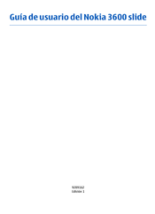 Nokia Cellphone 3600 Guía Del Usuario
