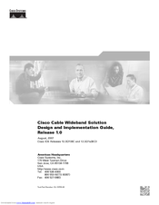 Cisco WCM300 - Channel Bonded Cable Modem Implementation Manual