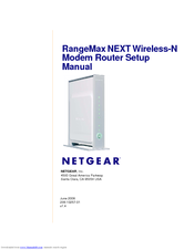 Netgear DG834Nv2 - RangeMax NEXT ADSL2+ Modem Wireless Router Setup Manual