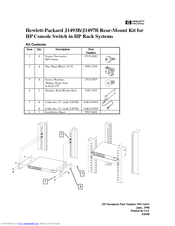 HP 400338-001 - KVM Switch Parts List