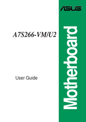 Asus A7S266-VM U2 User Manual