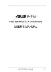 Asus 850E - P4 ATX 533MHzFSB USB2 LAN User Manual