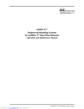 DH Instruments MOLSTIC-S Operation And Maintenance Manual