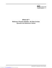 FLUKE RPM4-AD Operation And Maintenance Manual