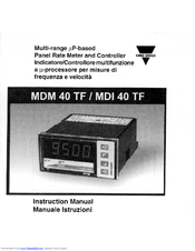 CARLO GAVAZZI MDM 40 TF - CONFIGURATION SOFTWARE Instruction Manual