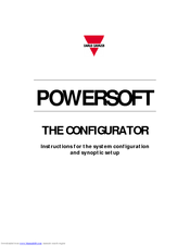 CARLO GAVAZZI PowerSoft Configurator Instruction Manual