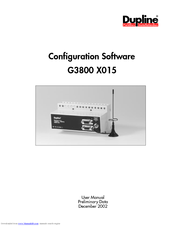 CARLO GAVAZZI G3800 X015 - CONFIGURATION SOFTWARE User Manual