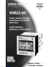 CARLO GAVAZZI WM23-96 - PROGRAMMING User Manual