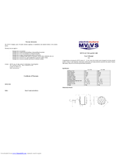 Mvvs 6.5-910 - V1.1 User Manual