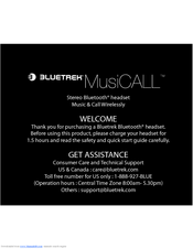 BLUETREK MUSICALL Manual